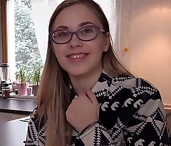 QUEST FOR ORGASM - Sensual masturbation for Russian teen with glasses Selvaggia