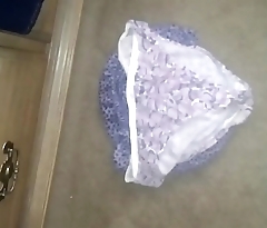 Unaware lethargic wife videotape of her debilitating same dirty panties for 10 days.